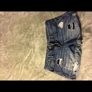 Aeropostale ripped jean shorts